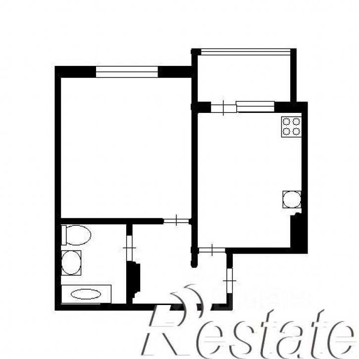 1-комн квартира улица Менделеева, 24,  д. 24